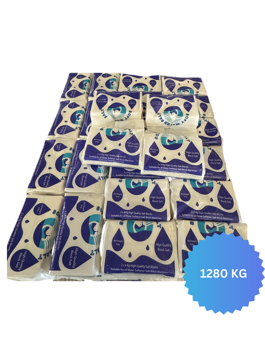 160 Packs of Soft Water Salt Blocks | Full Pallet